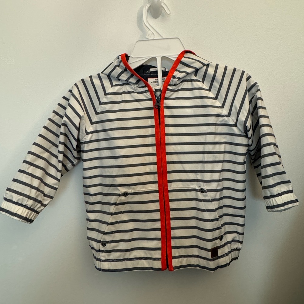 Janie and Jack stripe raincoat
